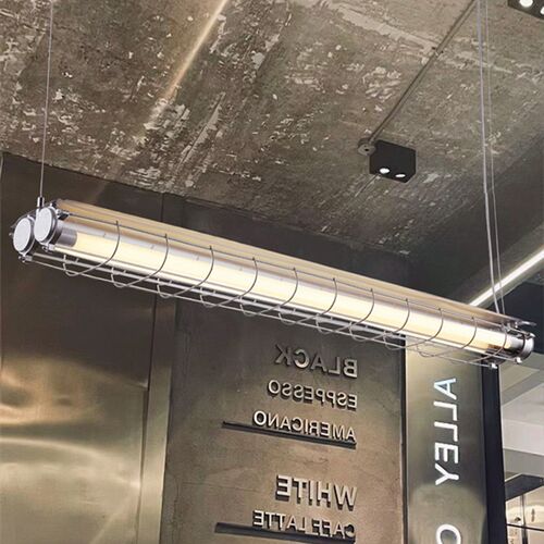 loft复古长条餐厅设计师工业风火锅店咖啡厅吧台创意个性办公吊灯