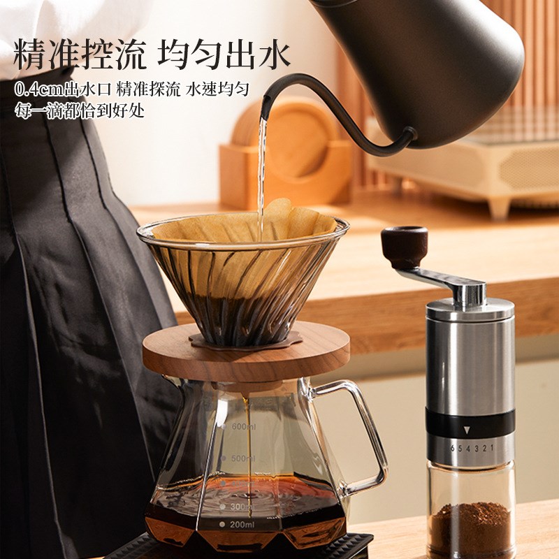 手冲咖啡壶套装礼盒电动磨豆机过滤杯分享壶手冲壶户外煮咖啡装备