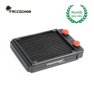 FREEZEMOD水冷铝散热器SR-L120G14螺纹口紧密17波峰翅片ROHS认证