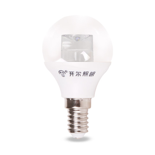 开尔led灯泡E14小口G45北欧魔豆灯泡E27螺口暖色导光柱5W透明球泡