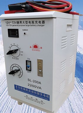 6铜线12V24V汽车启动0电机36V48V游览纯充V72V观光车电瓶充电器