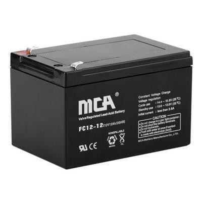 MCA蓄电池12V12AH消防设施UPS电源/电梯FC12-12应急电瓶/太阳能用