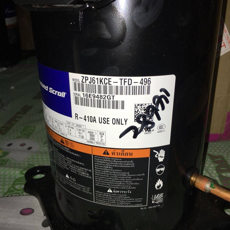 ZPJ61KCE-TFD-496 ZPJ61KCE-TFDN496原装全新谷轮压缩机空调多联