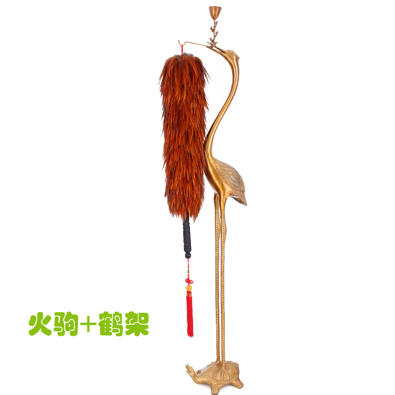 天津特产赵氏贡掸珍品系列真鸡毛掸子除尘家用扫灰不掉毛礼品摆设
