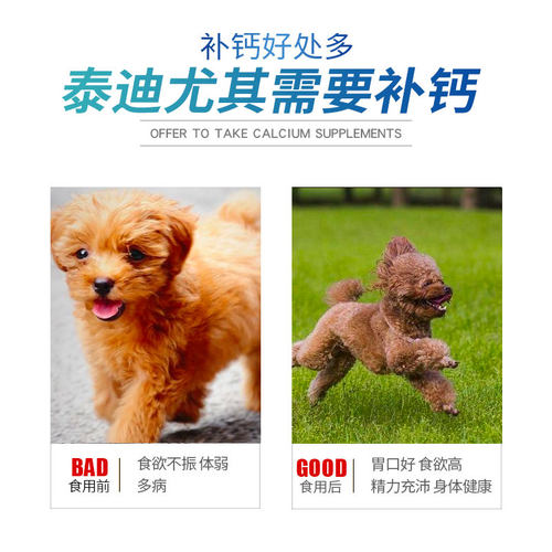 泰迪专用钙片宠物骨头补钙狗狗老年幼犬成犬关节软骨素微量元素