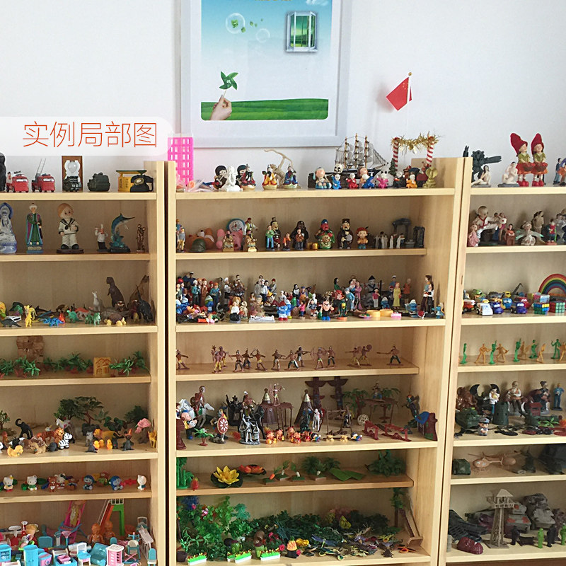 包邮525心理学沙盘展示架实木陈列柜材质玩具搁置架箱庭游戏标配