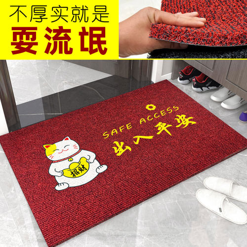地垫入户门进门垫脚垫加厚免洗大门口丝圈户外防滑可裁剪定制logo