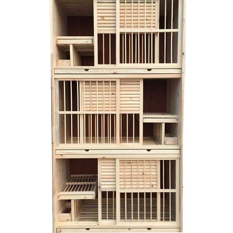 信鸽种鸽组合巢箱赛鸽子笼子鸽具大号养殖配对笼实木种鸽放飞笼训