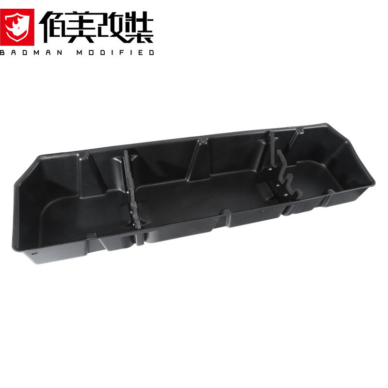 后排座椅储物盒适用于16-20款福特猛禽f150改装座椅下工具收纳箱
