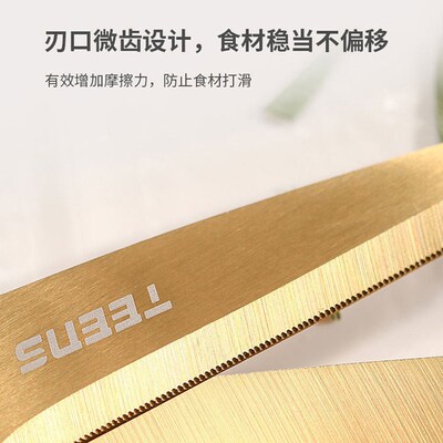 特恩斯亚克力多功能厨房剪刀家用食物烘焙剪干湿面团省力防粘防锈