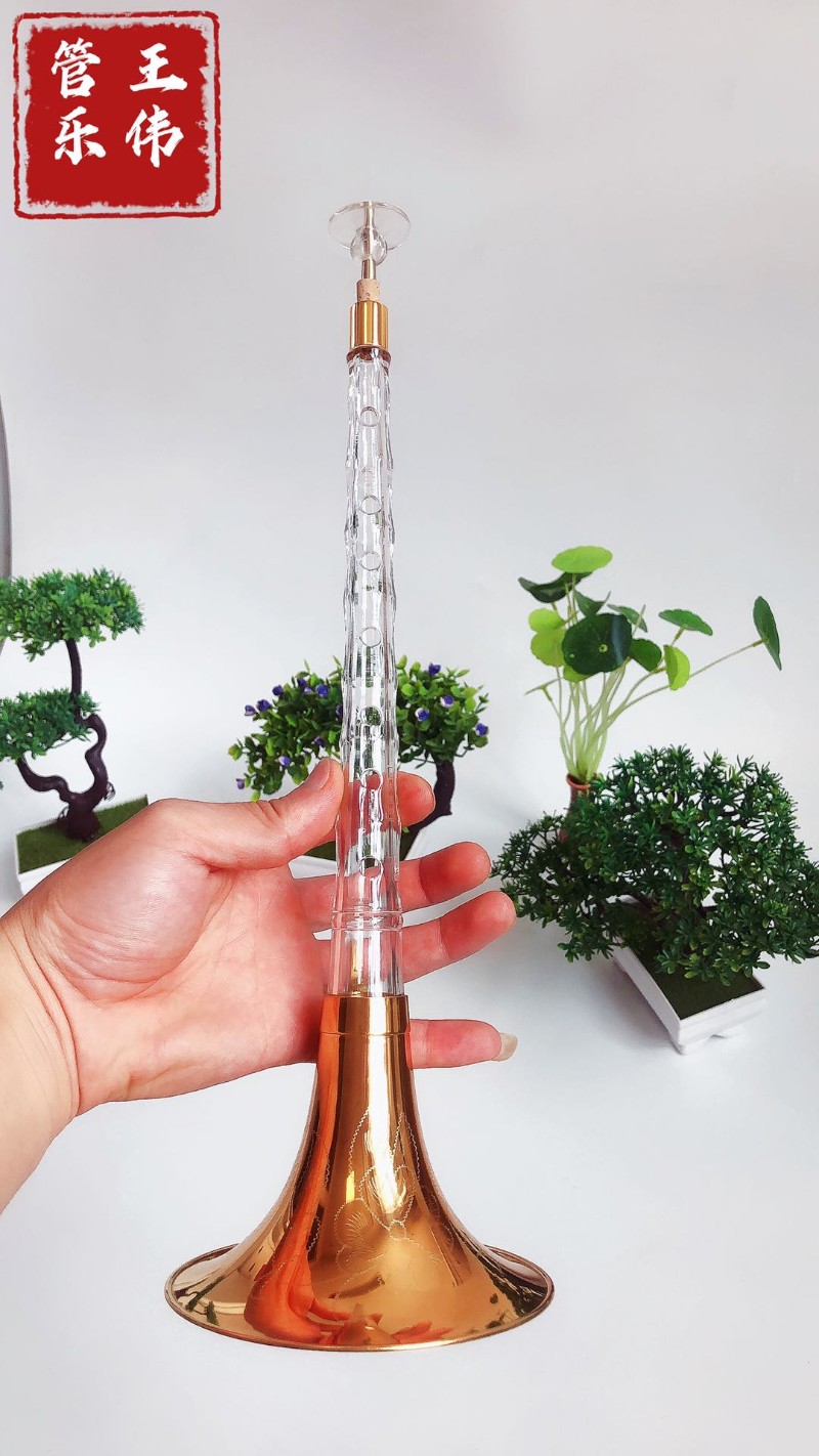 水晶唢呐演奏级舞台专业唢呐亚克力塑料唢呐透明彩色蓝色紫色包邮
