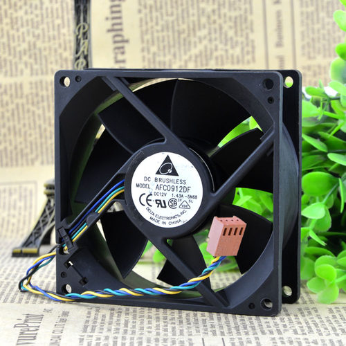 正品 台达 AFC0912DF U7581 12V 1.43A 9032 9CM 4线 PWM 风扇