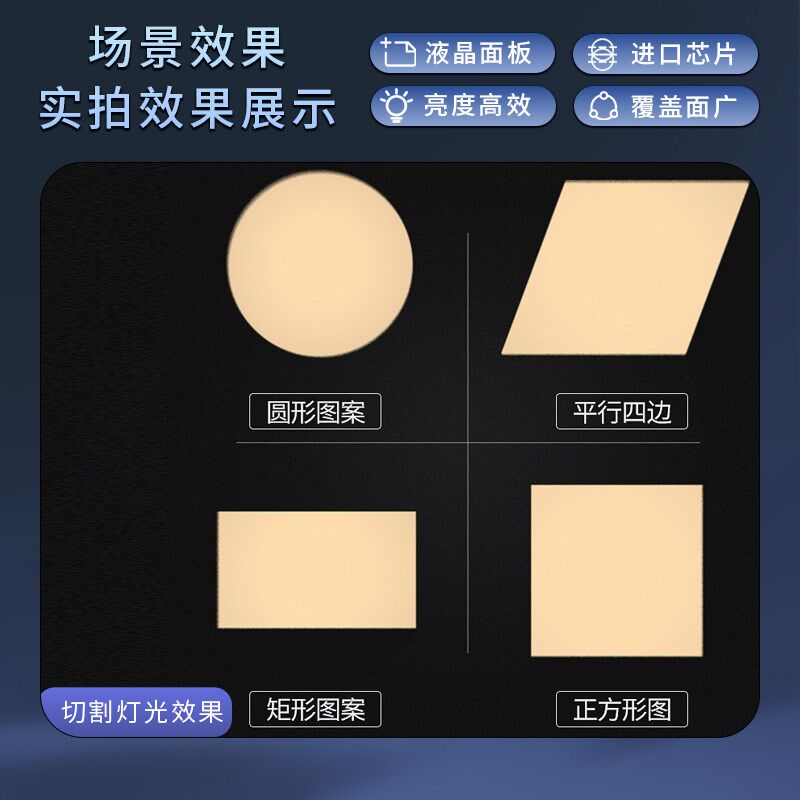 舞台灯光LED投影灯200W聚光灯大功率切割追光灯T台婚庆演出面光灯