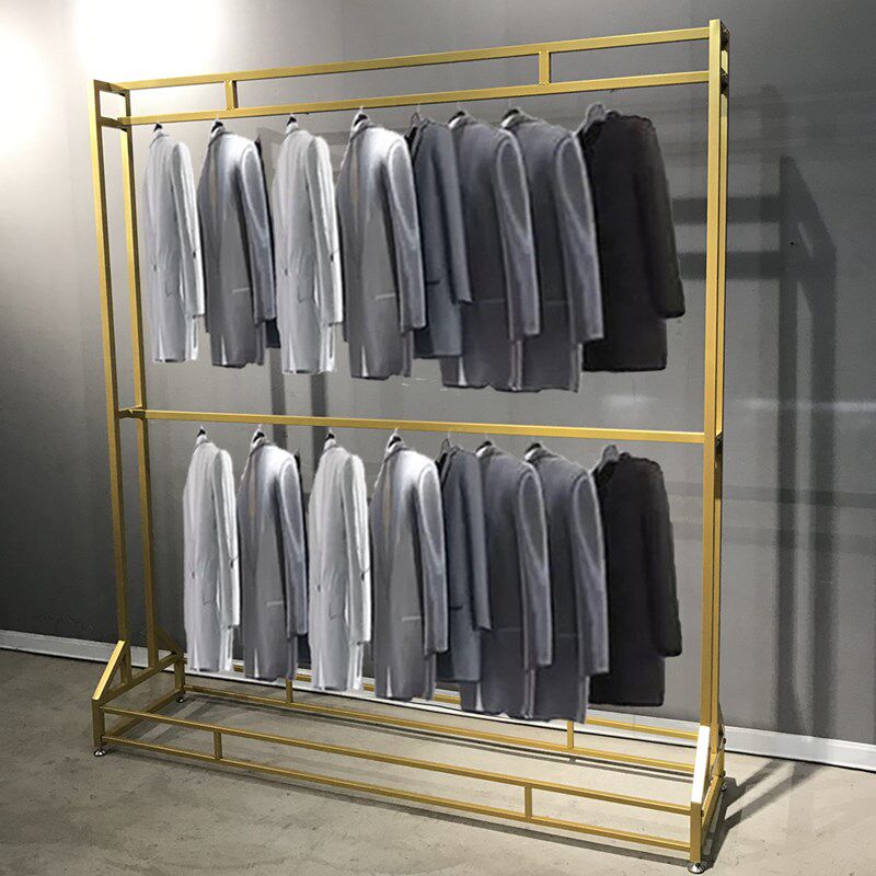 婚纱架子男装货架双层高端西服旗袍礼服落地式设计摄影专用服装架