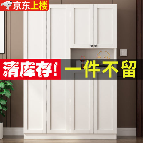 欧式鞋柜家用门口大容量现代简约实木鞋架阳台收纳柜多层门厅柜