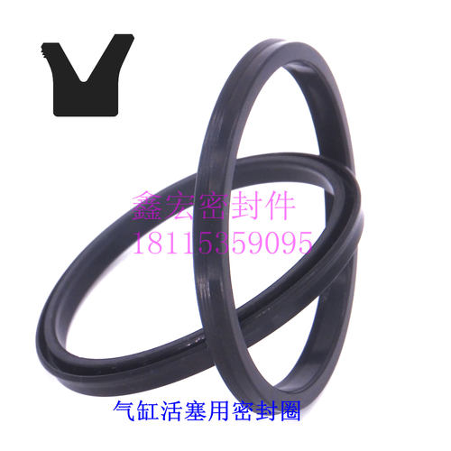 气缸活塞孔用YCC标准QGP/Y型80*5/80*70*6.5唇形橡胶密封圈/件/环