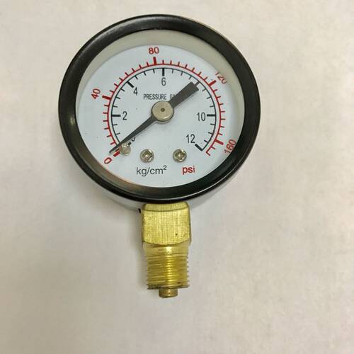 径向小压力表 直径42mm 压力12kg/cm2 160psi 型号y-40 螺纹m10x1