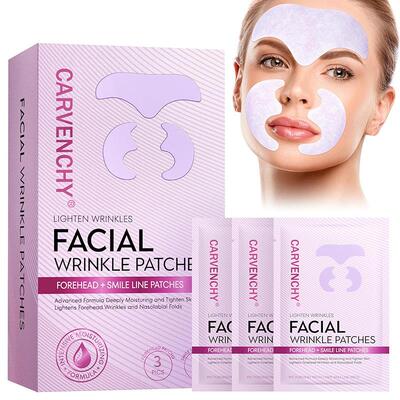 跨境外贸Face Wrinkles Patches女性隔夜提升面部前额抗初老贴片