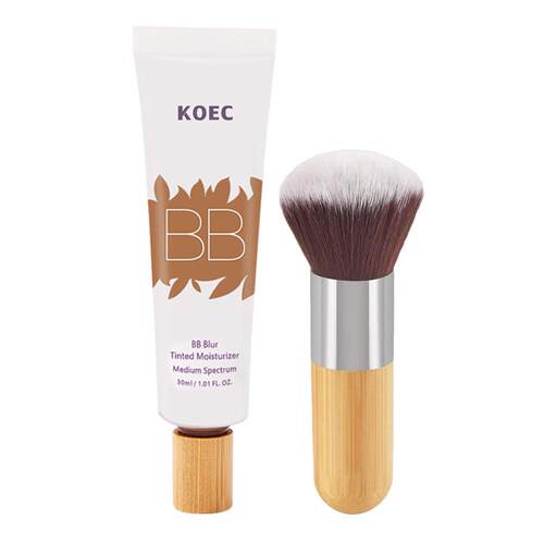 保湿遮瑕BB霜带刷子BB blur tinted moisturizer防水粉底液