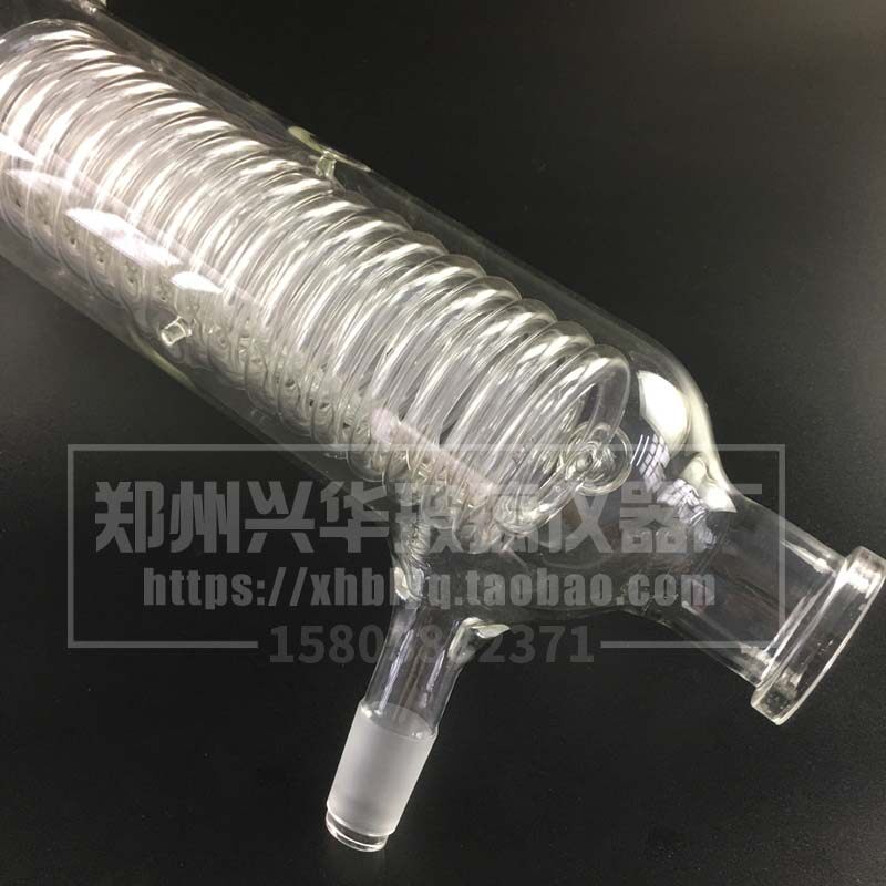 旋转蒸发器冷凝管RE-52CS-2卧式冷凝管RE-3000c卧式-标准口冷凝管