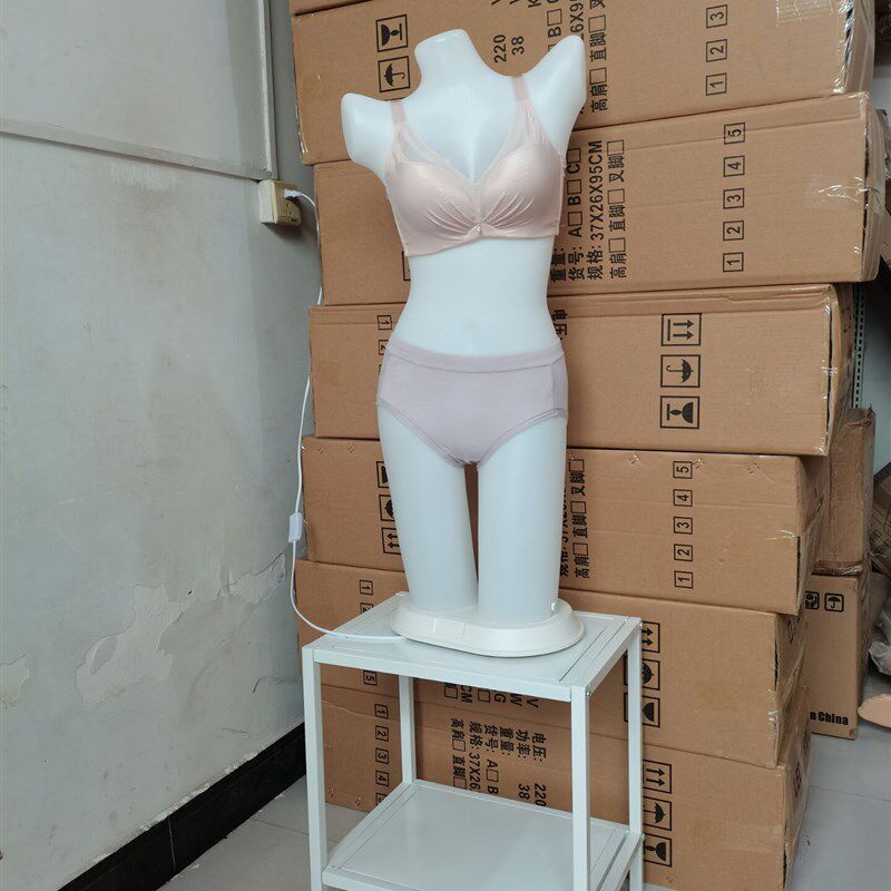 新品灯模灯箱美体塑身衣塑形内衣模特道具女发光半身展示架模特架
