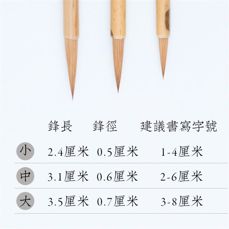 启明文房清溪狼毫笔中楷成人长锋勾线瘦金体行草书毛笔 文房 包邮