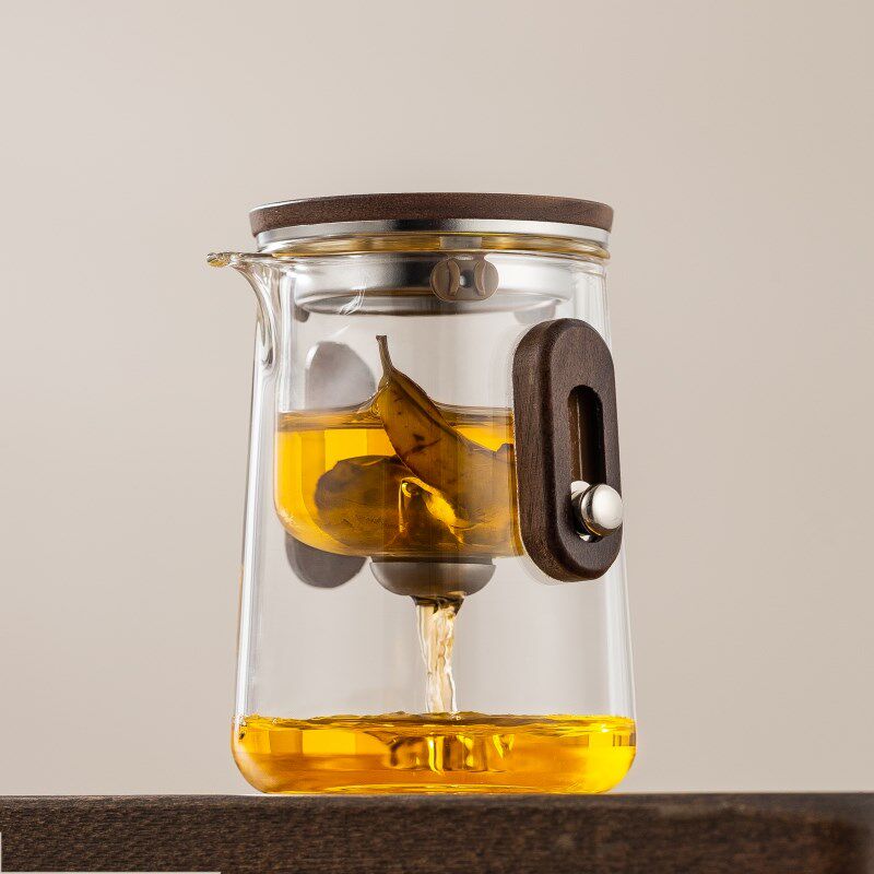 磁吸过滤飘逸杯便携旅行茶具套装一壶三杯户外泡茶神器随身快客杯