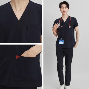 多恩口腔医生工作服洗手衣女刷手服牙科护士服分体套装医美工作服