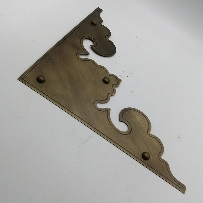 仿古大门包角家具纯铜角花复古别墅装饰角片中式古建木门护角配件