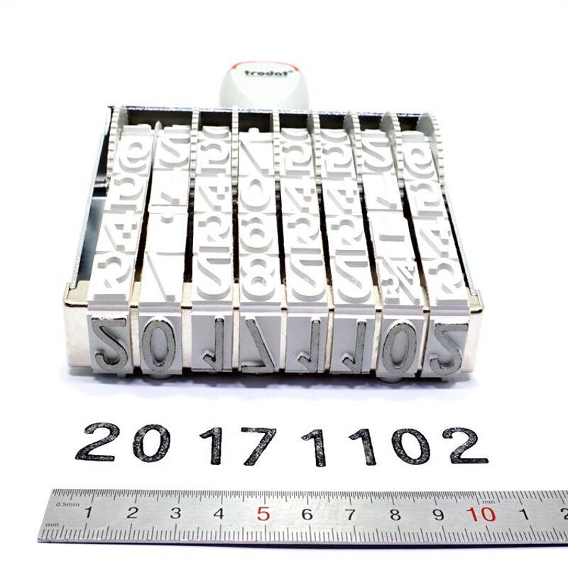 特大号8位数字印章0-9可调日期章卓达15188号码印纸箱编码批号章