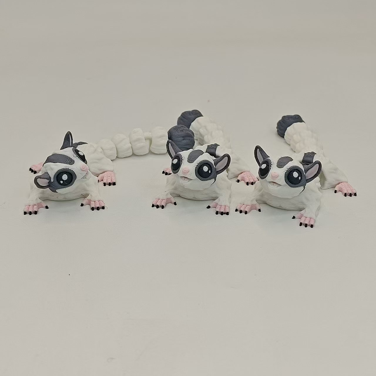 3D打印糖果鼠关节可动小飞鼠仿真动物模型蜜袋鼯房间摆件手办玩具