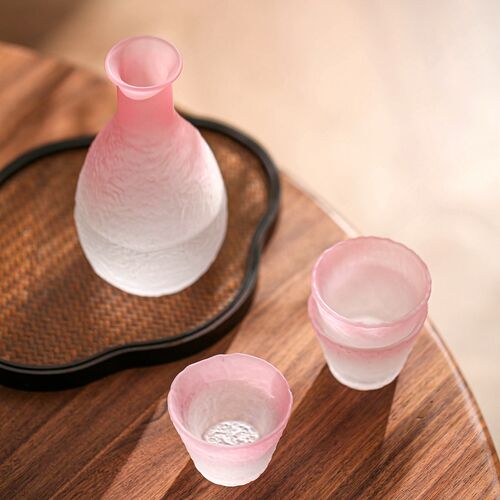 围炉冰茶工具玻璃酒具套装白酒杯子家用小号一两烈酒杯温清酒壶