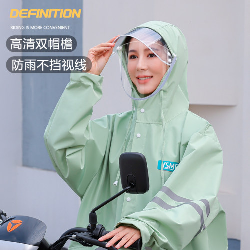 雨衣女款长版全身防暴雨专用连身成人外穿骑行电动车机车雨披男