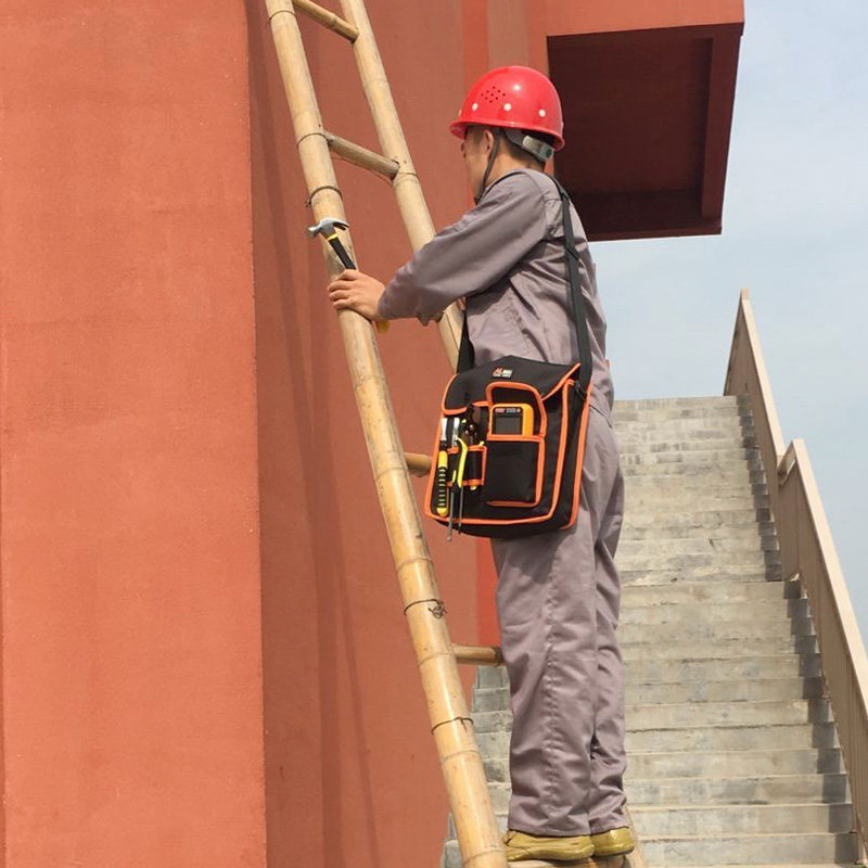 加厚工具包单肩帆布大号多功能维修五金工具单肩包小号电工工具袋图片