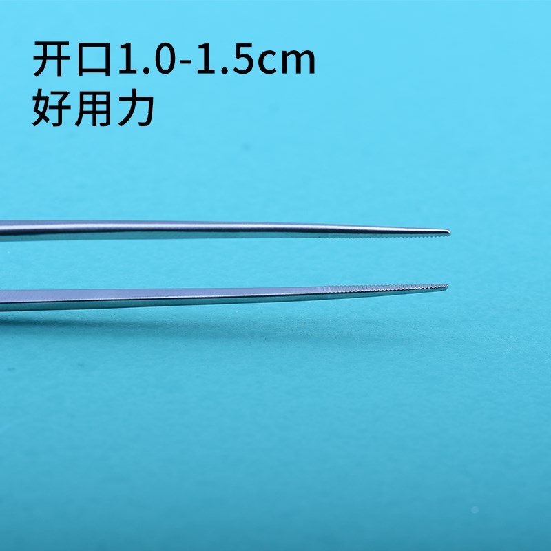 采耳工具枪状20CM手工打磨弯镊子掏耳长夹子耳鼻喉镊子细头耳屎夹