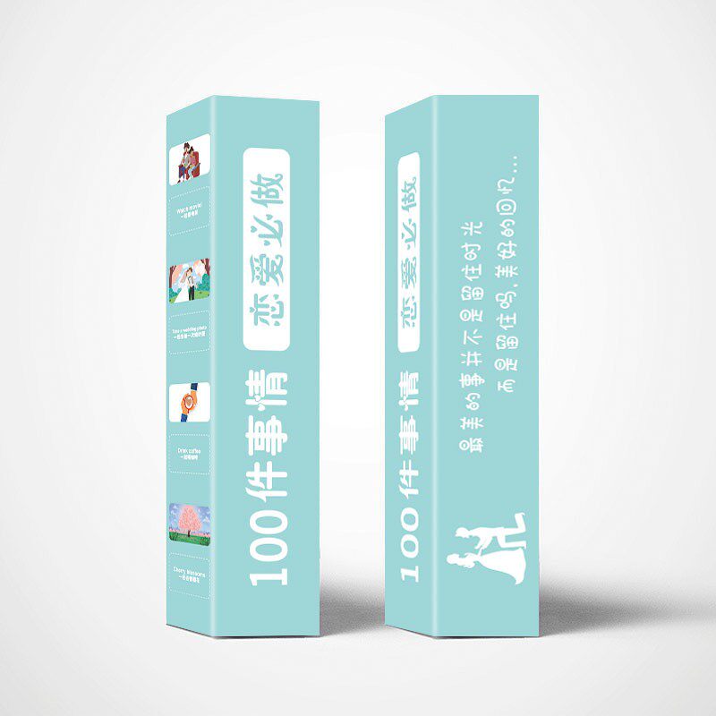 100件事挂历版情侣恋爱一百件贺卡/卡片