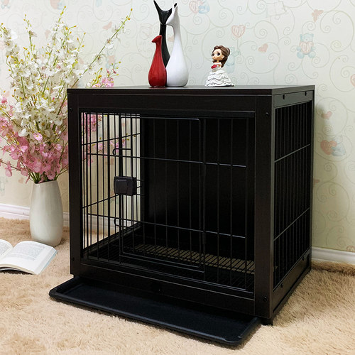 狗笼子木质宠物室内柴犬泰迪中型小型犬围栏家用带厕所隔离猫兔笼
