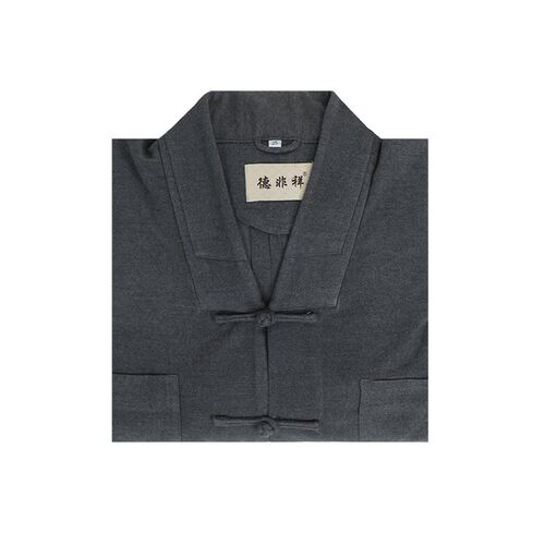 冬季僧服套装男女款高档泥料僧衣出家人小褂比丘尼短褂浅灰色僧服