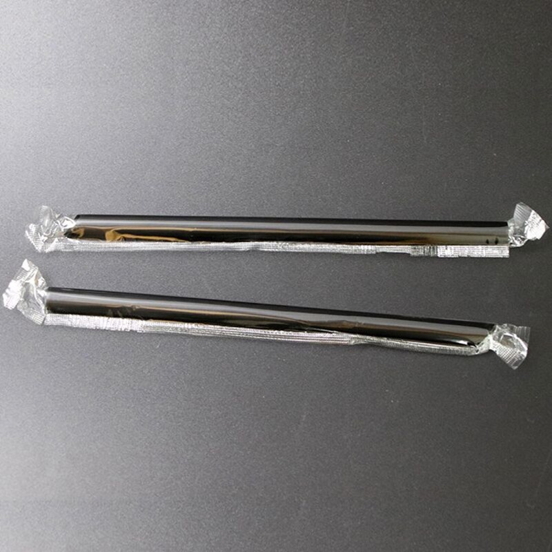 500支一次性波霸龙珠1.2粗珍珠奶茶透明霸王桶水果茶大吸管黑色