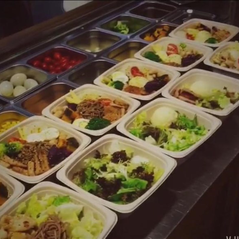 一次性打包盒商用快餐盒纸浆便当盒外卖沙拉盒轻食健身外卖包邮
