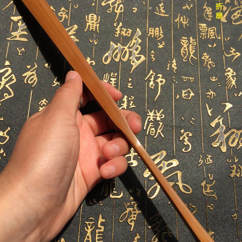 老煤竹折扇 扇子 燕尾 包邮 文玩礼品折扇 配苏工超薄扇面