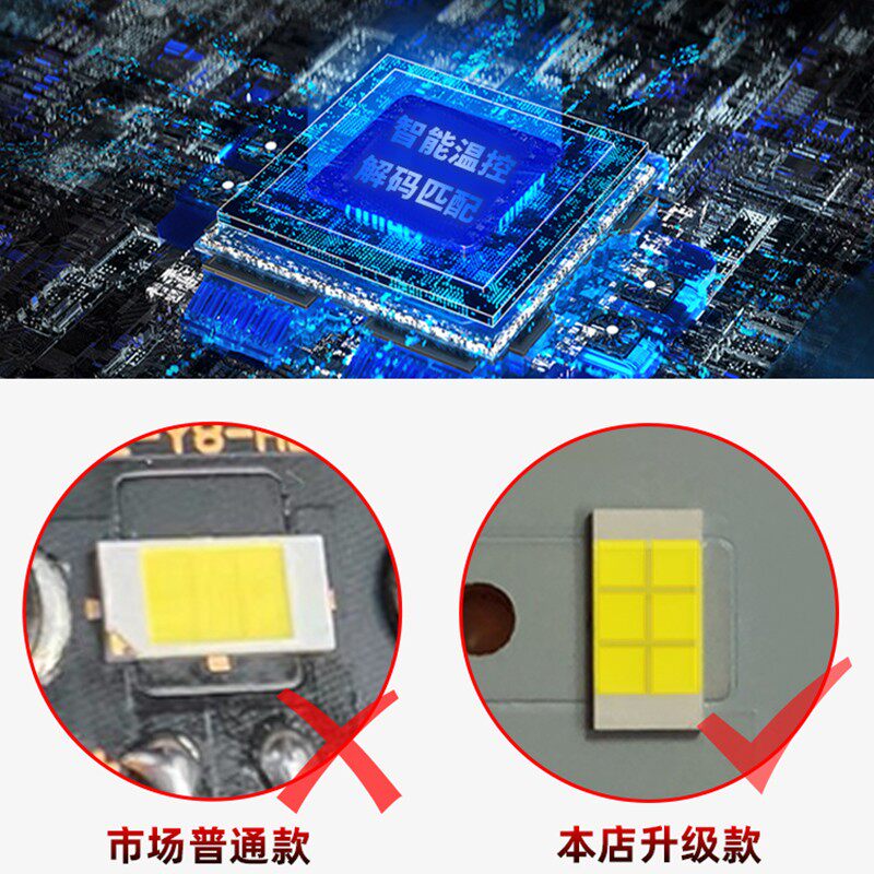 h4远近光一体自带透镜led大灯汽车双光改装超亮强激光货轿车灯泡