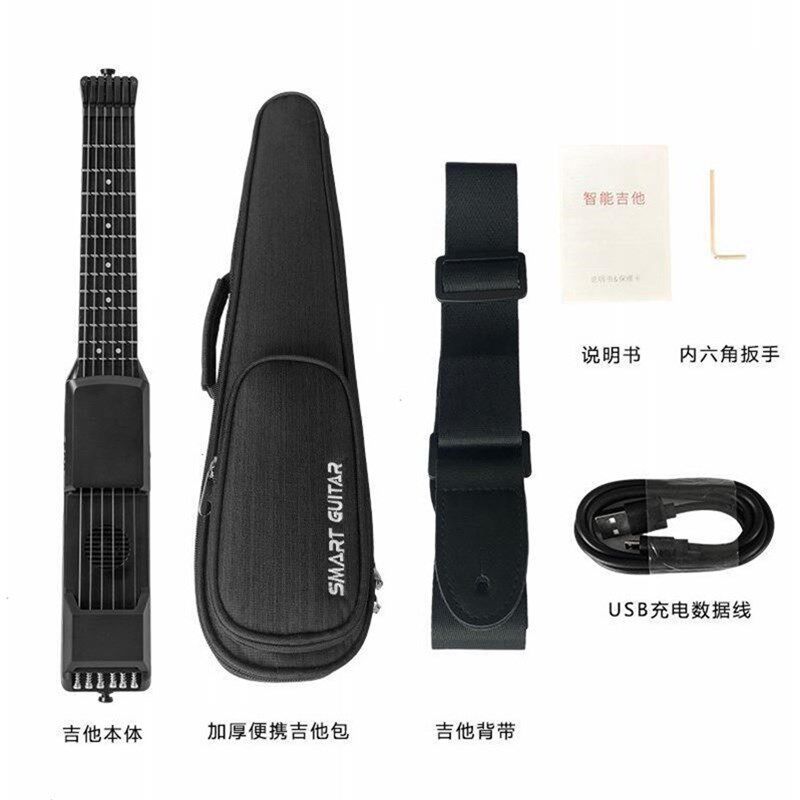 乐典智能静音口袋旅行和民谣初学者midi打谱多功能不伤手小电吉他