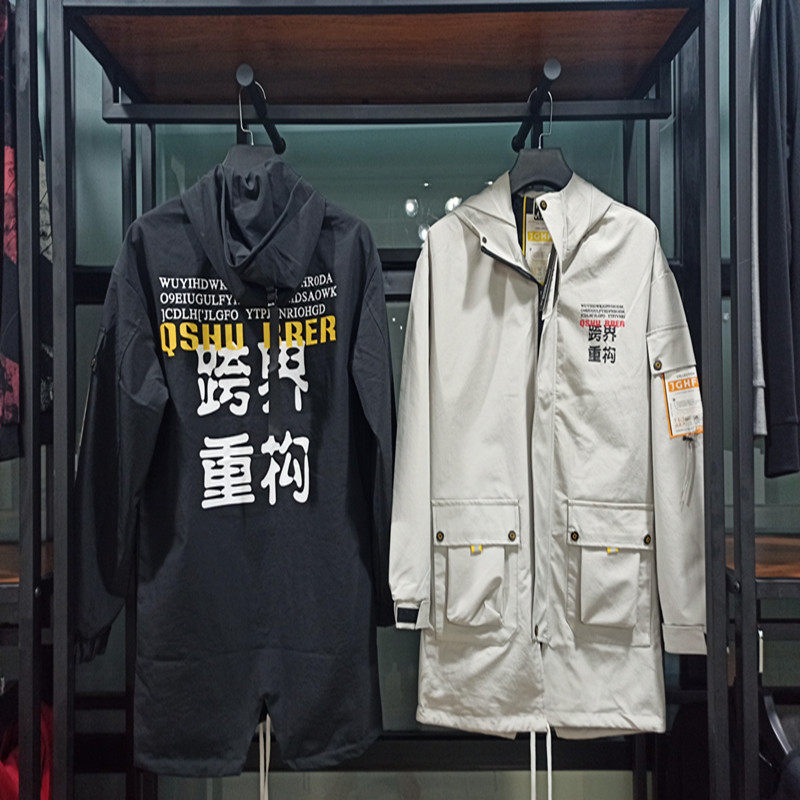 服装店货架落地式展示架双层靠墙高架男女装中岛正挂衣服架子金属