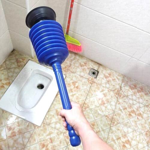 蹲厕堵塞疏通器通厕所下水道管道工具皮搋子蹲坑专用疏通器神器
