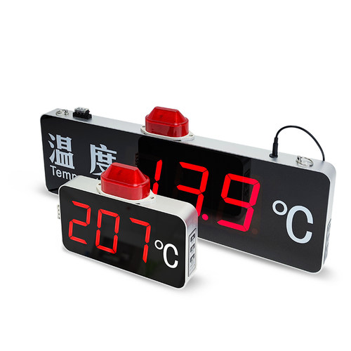 工业大屏温度声光报警显示屏K型热电偶PT100显示器温控器温度计