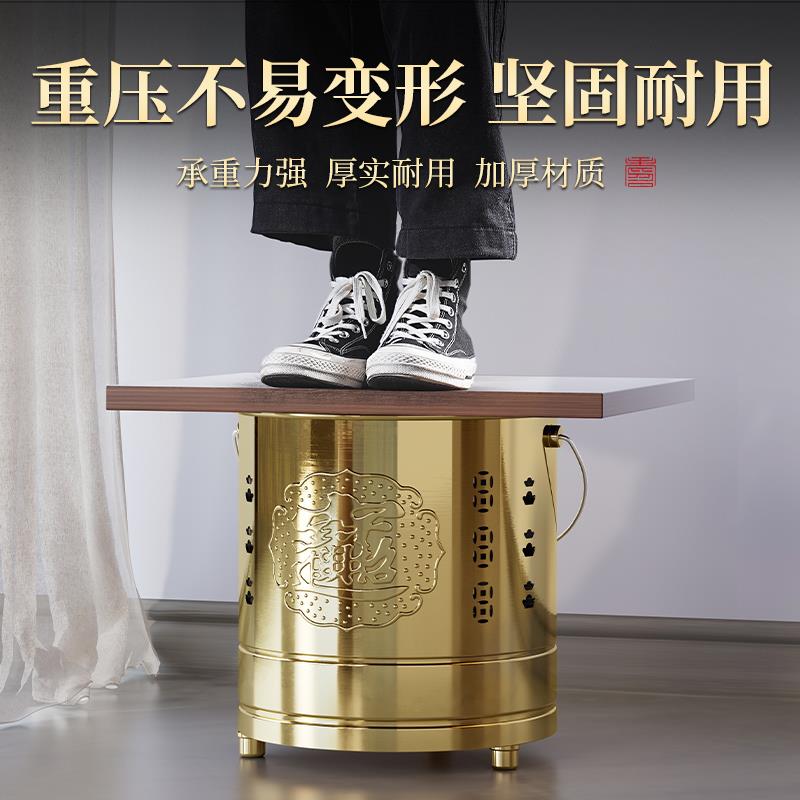 不锈钢烧纸桶焚烧元宝桶无烟室内化宝炉烧金桶烧钱纸炉家用特大号