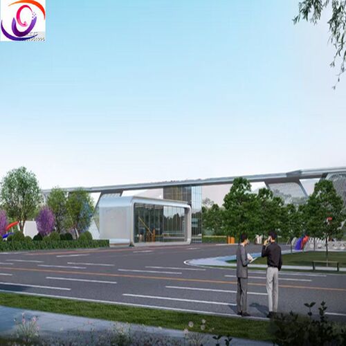 钢结构门楼社区大门门头小区新中式门楼定制别墅牌坊工业园门头