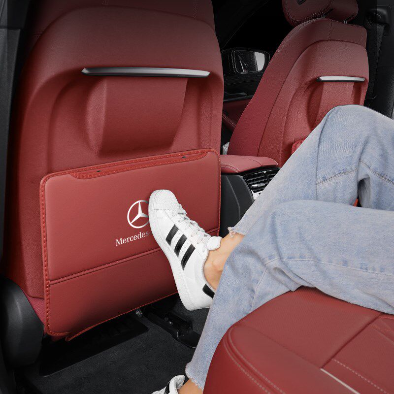 适用奔驰C260L/GLA/A200L/E300L汽车座椅防踢垫车内内饰装饰用品