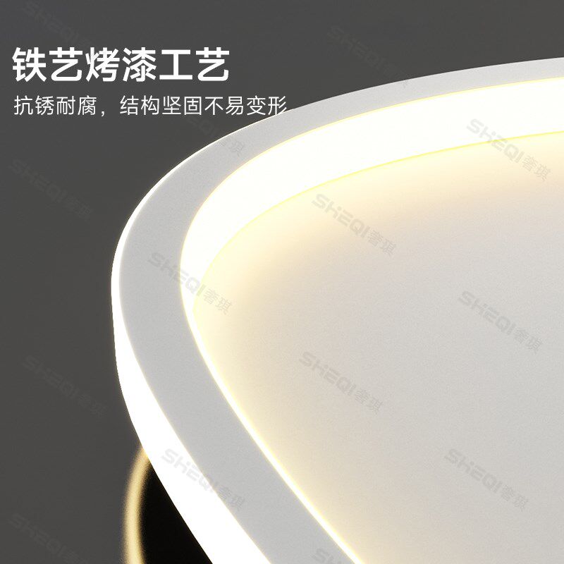 鹅卵石灯具全屋2024新款奶油风客厅主灯卧室极简约广东中山吸顶灯